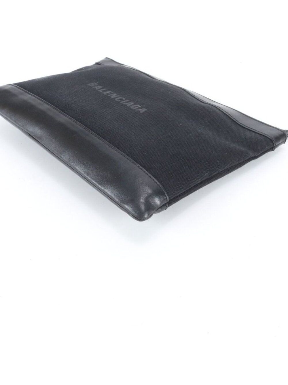 Balenciaga Navy Clip M Leather Clutch Pouch Business Mwe - Picture 4 of 8